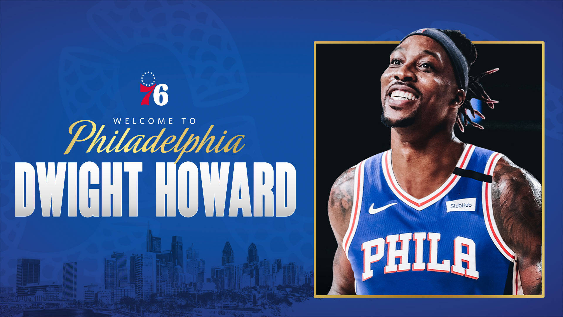 Dwight Howard Nba Filadelfia 76ers Sfondo