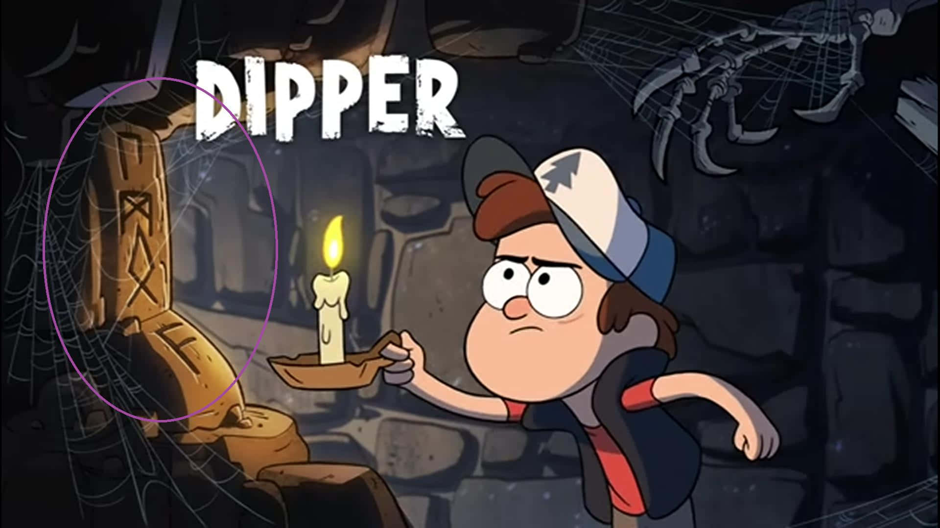 Dykned I En Verden Af Eventyr Med Gravity Falls.