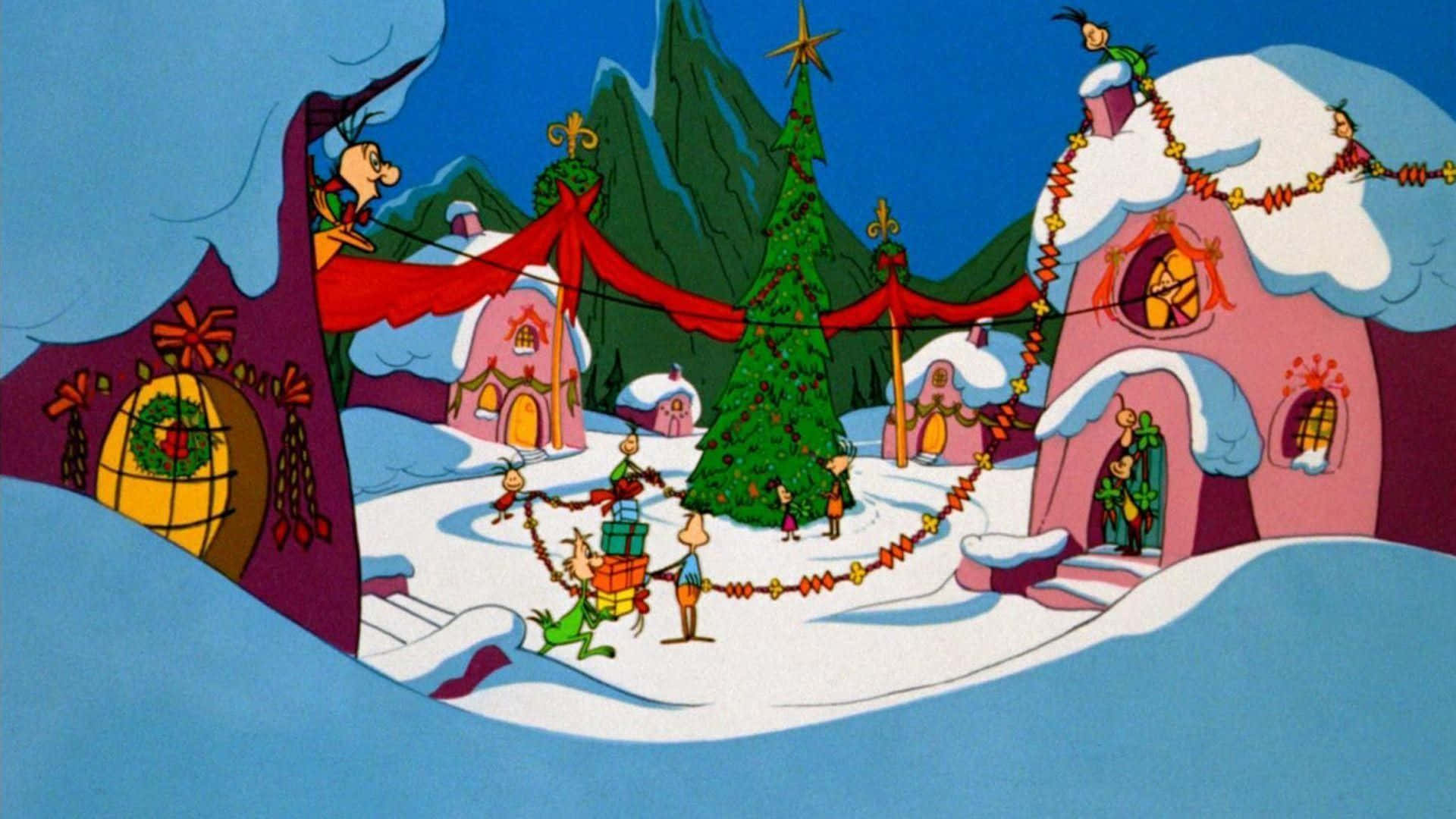 Liven up your Zoom meetings with this nostalgic Grinch-themed virtual background!