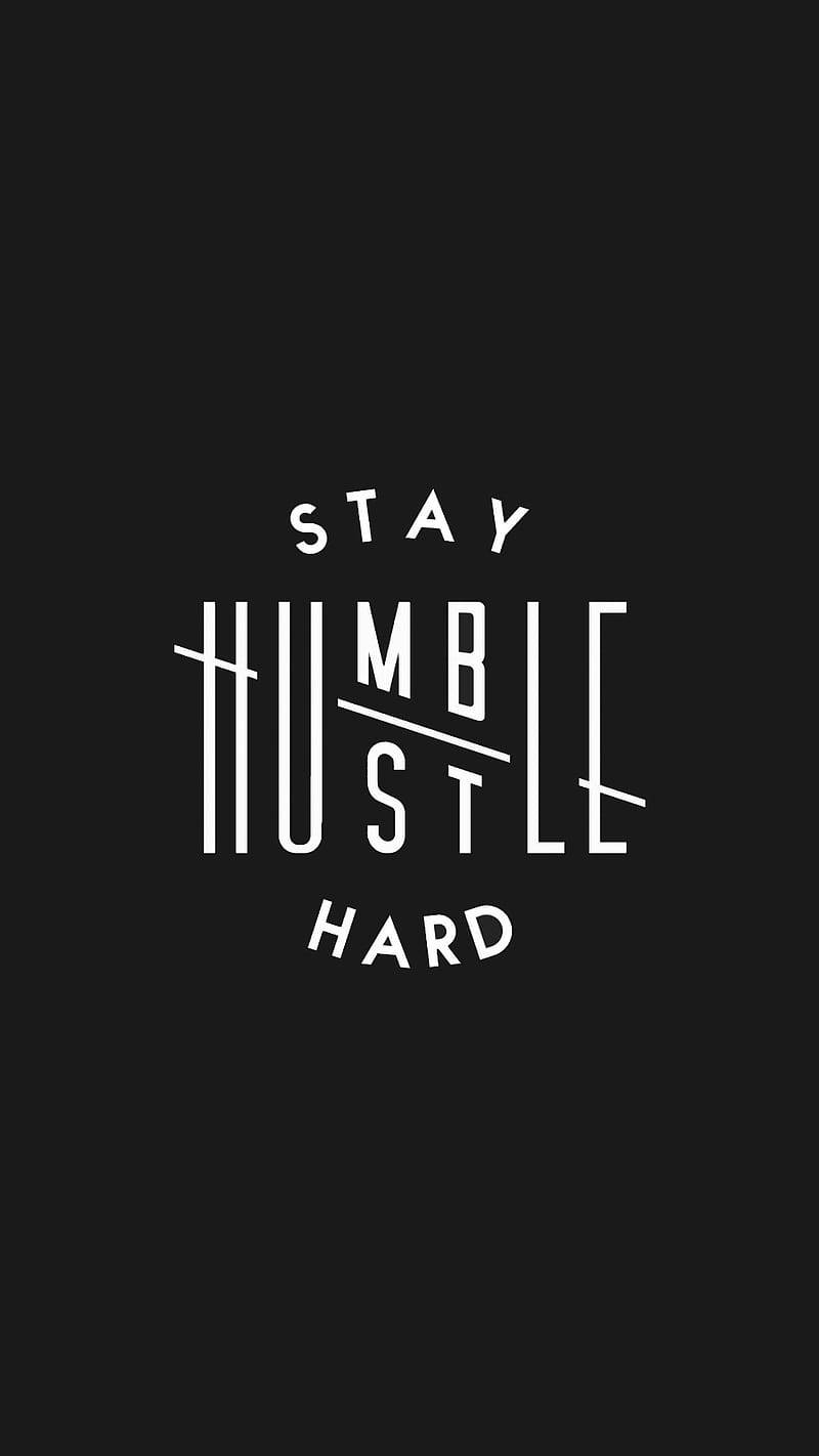 Fiquecom O Logotipo Stay Hustle Hard. Papel de Parede