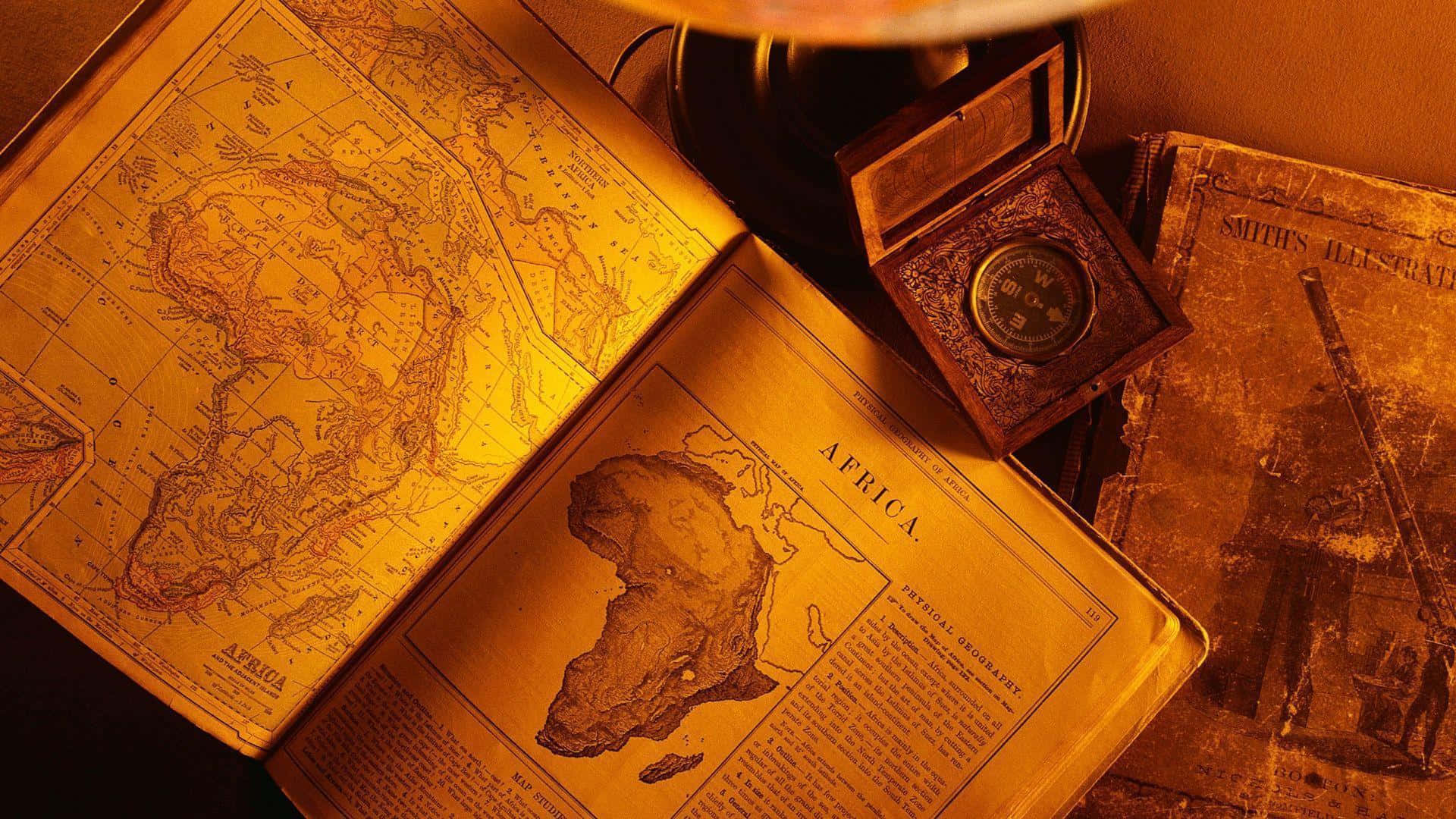 Einbuch Mit Einem Globus Darauf