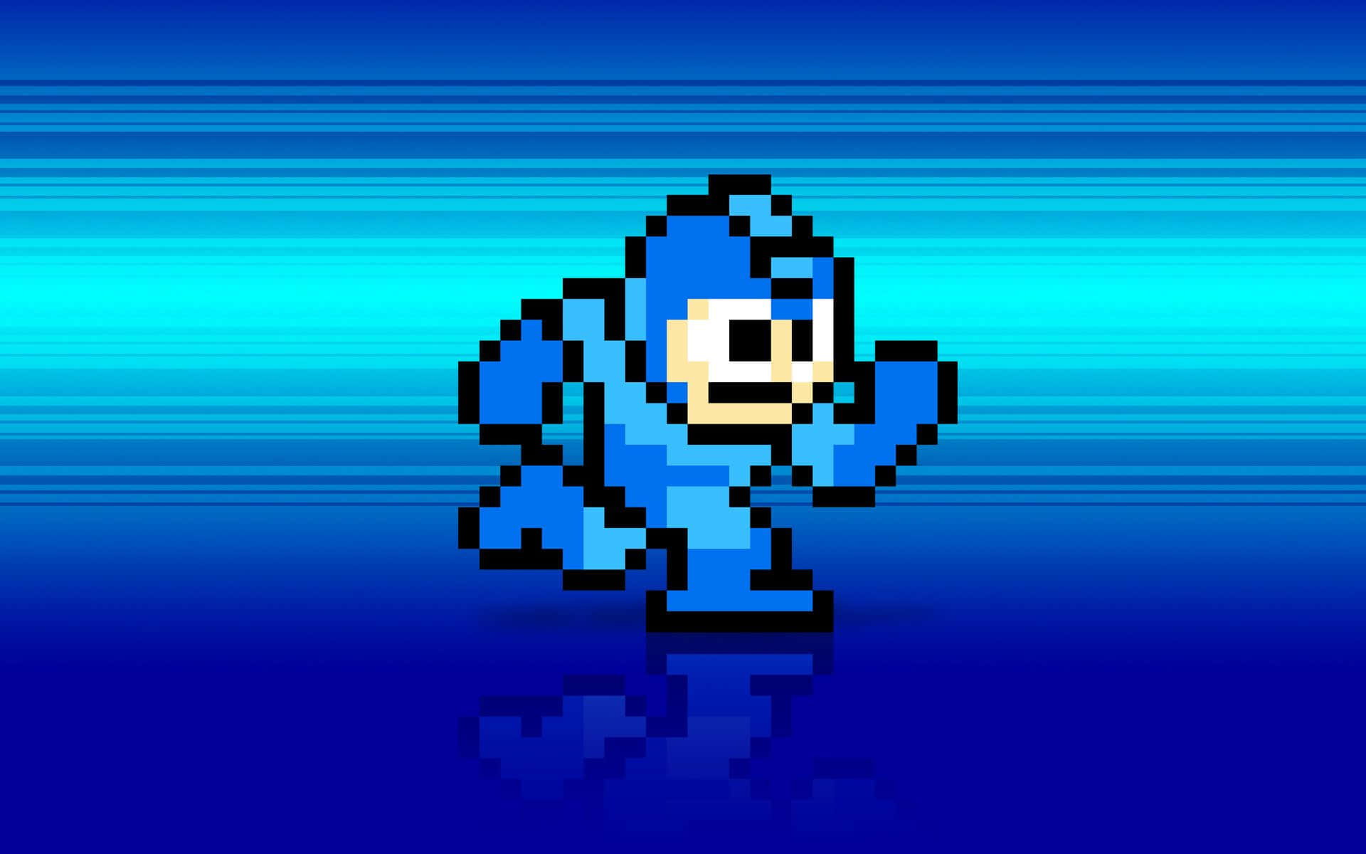 Level Up Dengan Mega Man Wallpaper