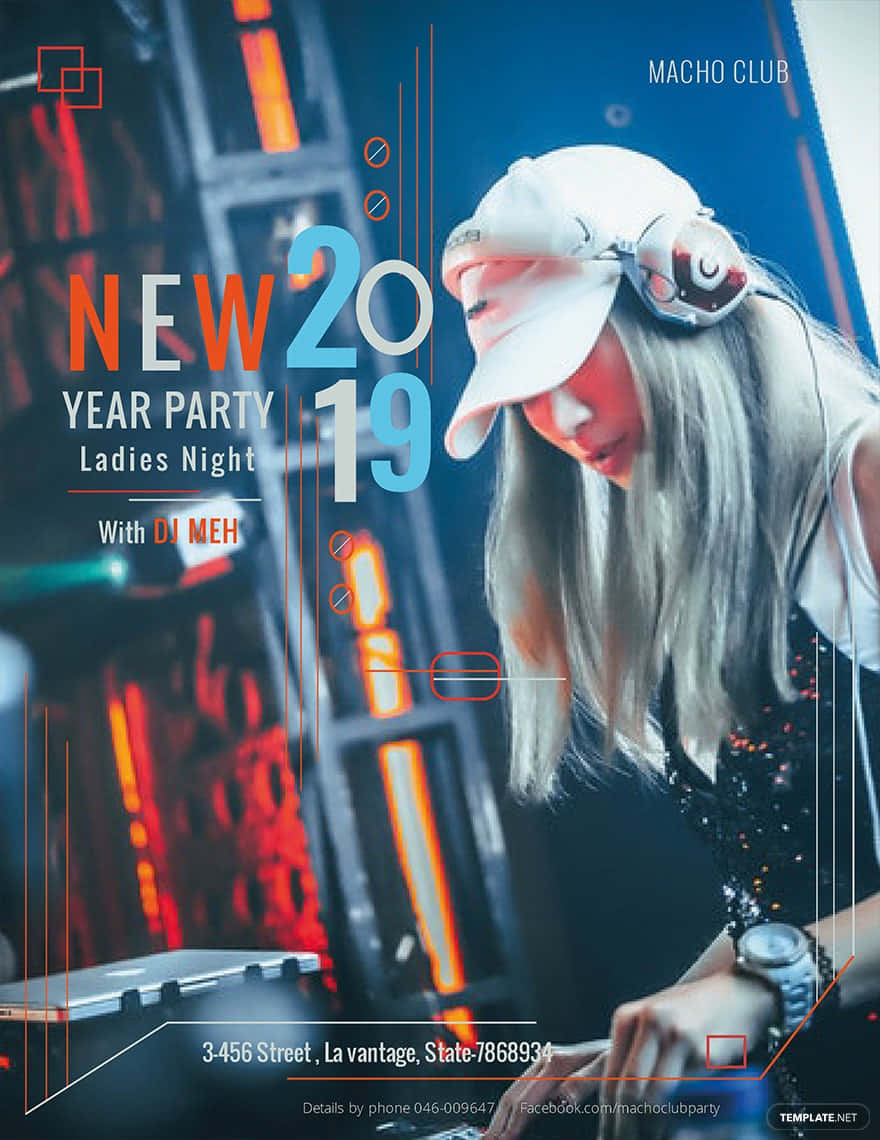 Fondode Pantalla Para Volante De Fiesta De Noche De Damas De Año Nuevo