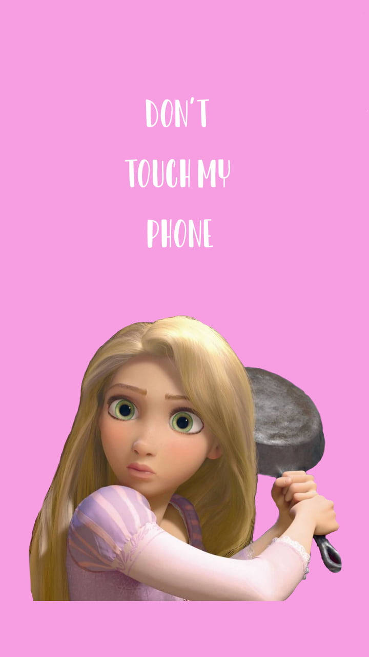 Rapunzel Drôle Get Off My Phone Fond d'écran