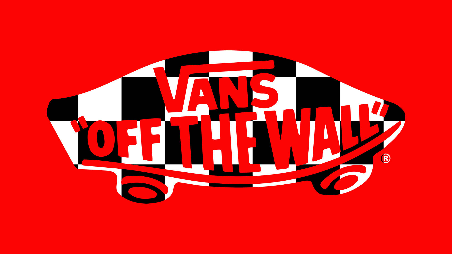 Vans Off The Wall Rød Bakgrunnsbildet