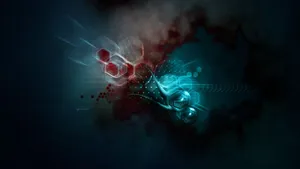 Abstract Blurry Hexagons Wallpaper