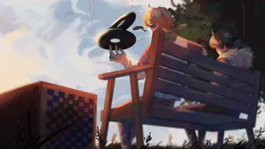 Slimecicle, Tubbo Digitally Painted Dream Smp Computer Background