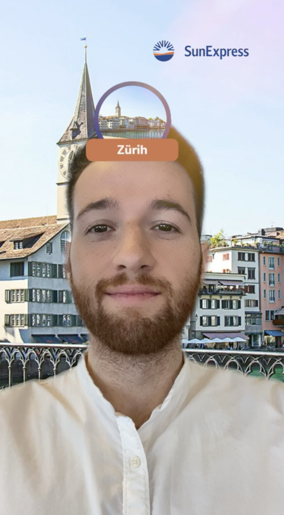 SunExpress AR Lens Ads on Snapchat