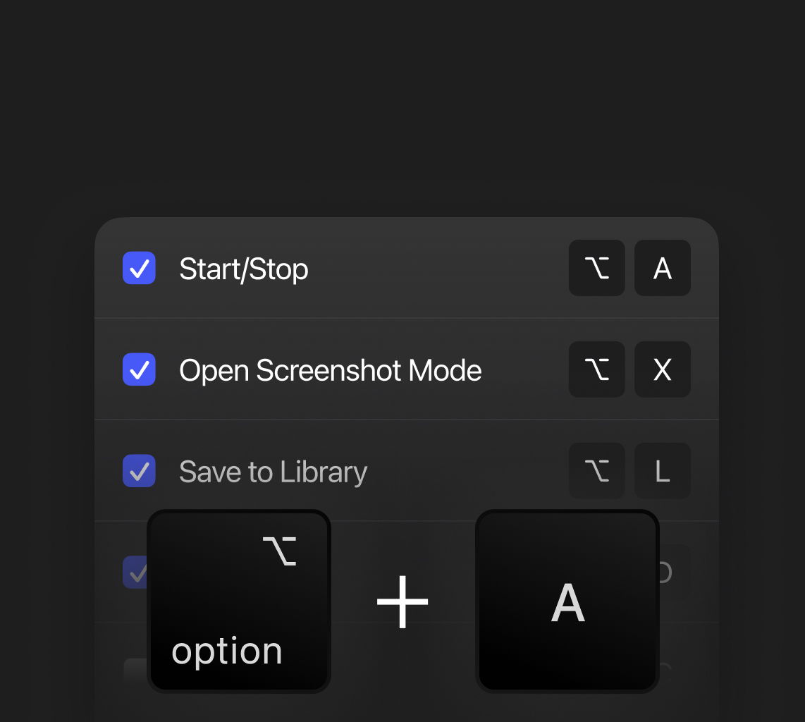 shortcuts for listening