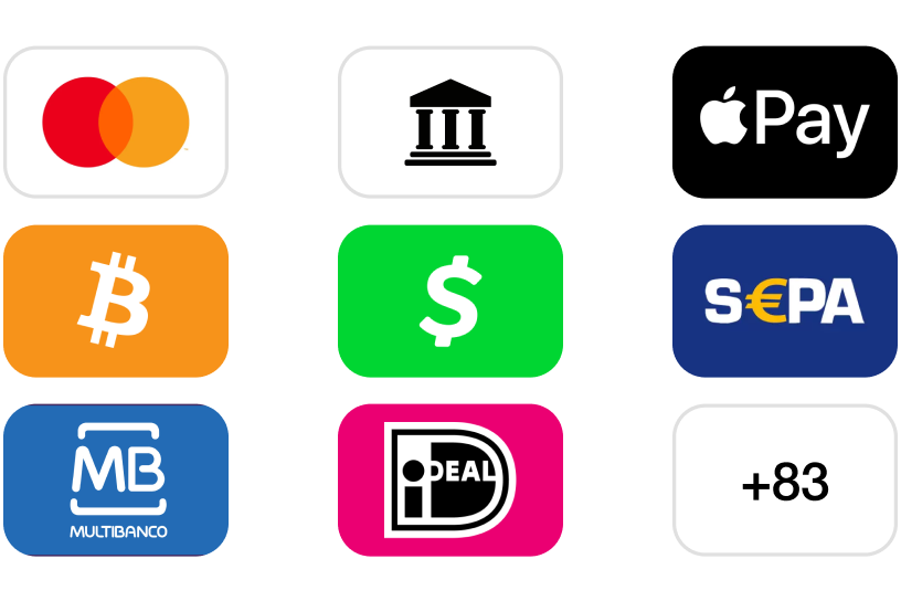 More accepted payments