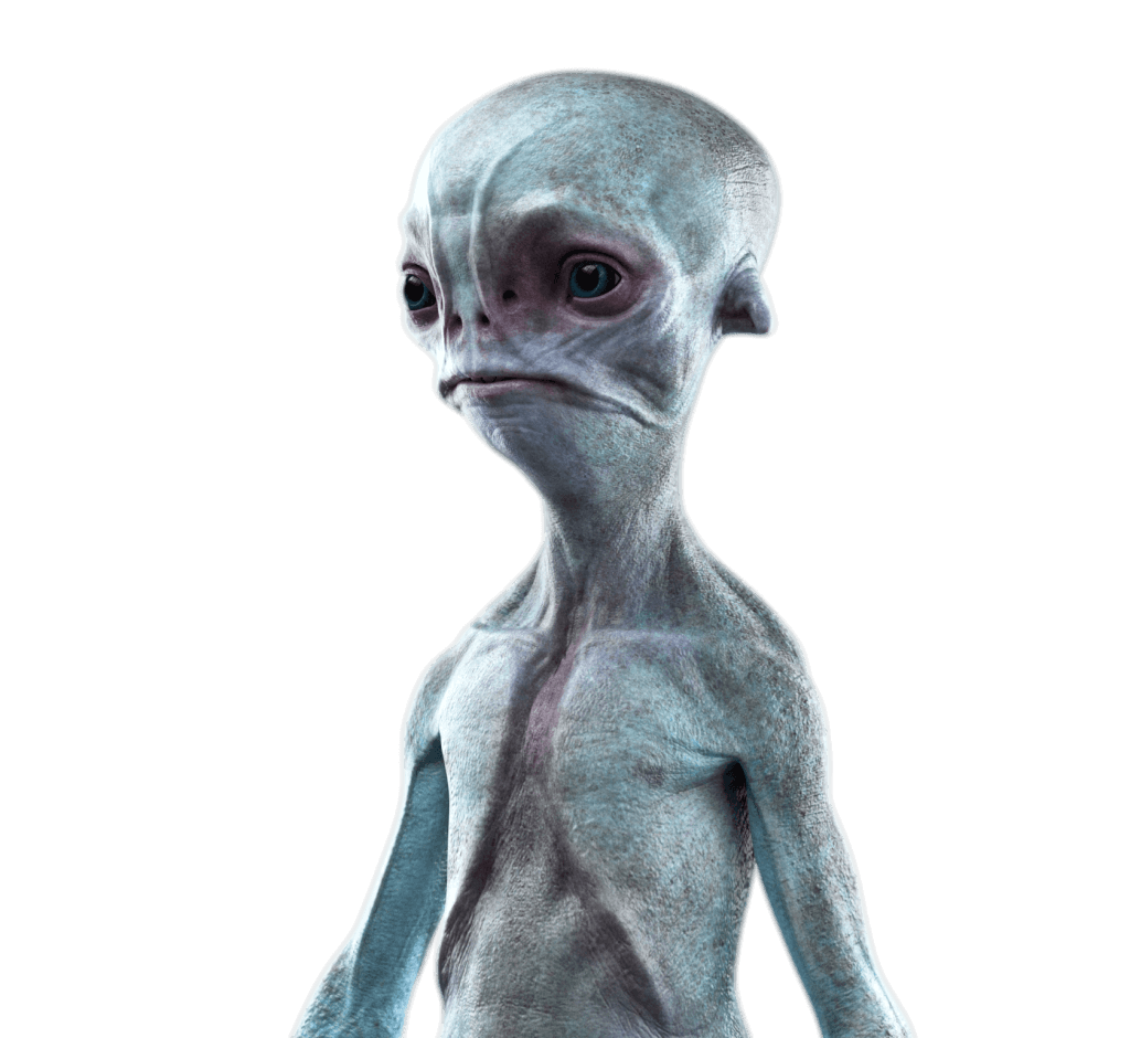 Depressed Alien CG Character from Autodesk Flow Studio (formerly Wonder Studio)
