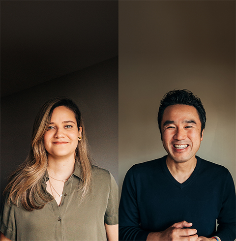 Deux portraits de membres de l’équipe Apple.