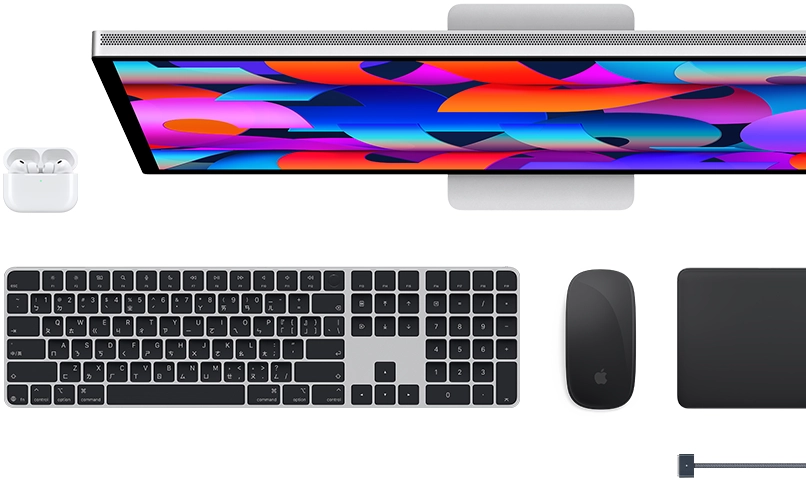 Mac 配件，AirPods、Studio Display、巧控鍵盤、巧控滑鼠、巧控板、MagSafe 充電連接線