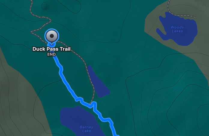 Custom Routes map, estimated time and distance to location