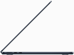 Pusnakts krāsas MacBook Air sānskats