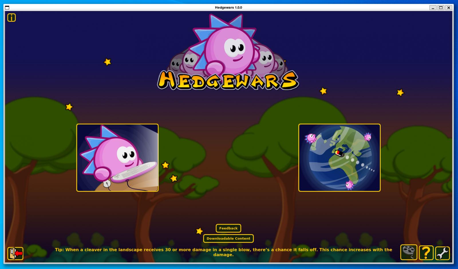 Hedgewars under WSLg