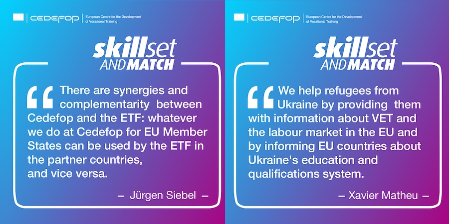 Cedefop podcast - episode 8: Cedefop and the ETF working together for VET and human development