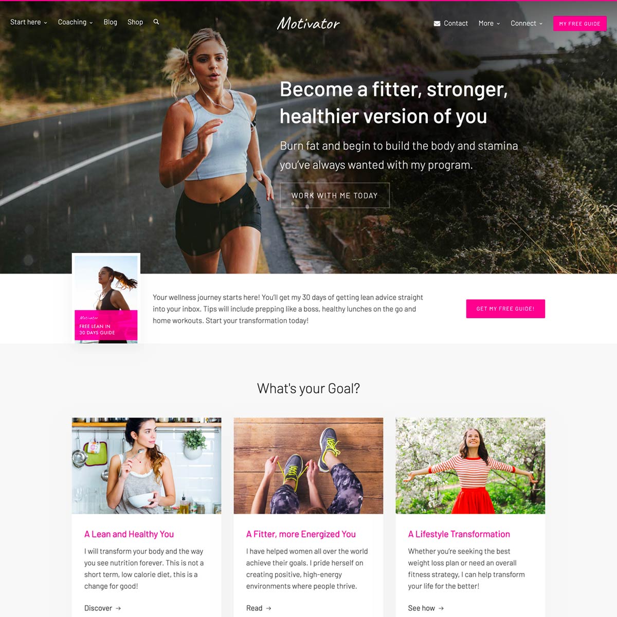 Motivator WordPress Theme Motivator WordPress Theme