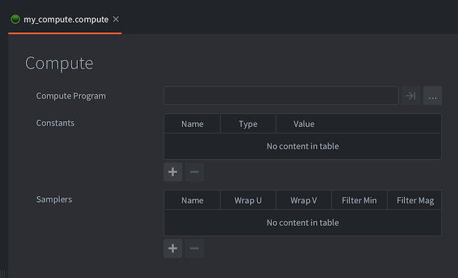 Editor compute
