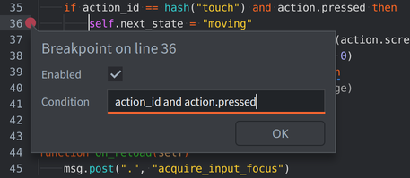 edit breakpoint