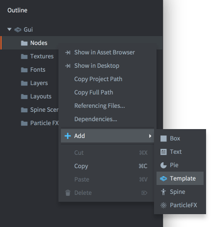 Adicionar nodes