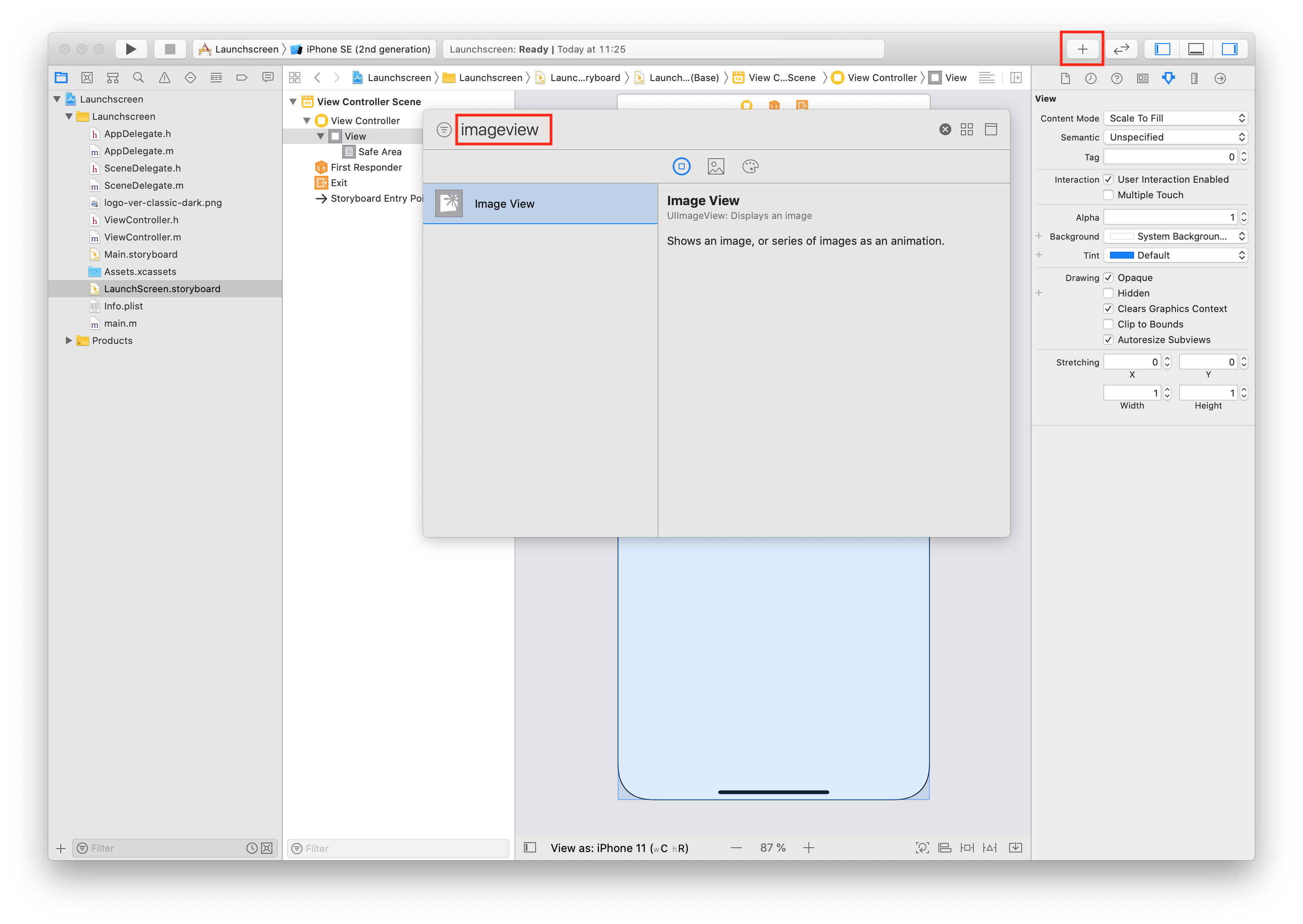 Add image view