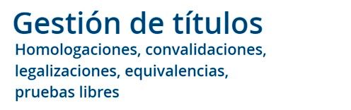 Gestión de títulos