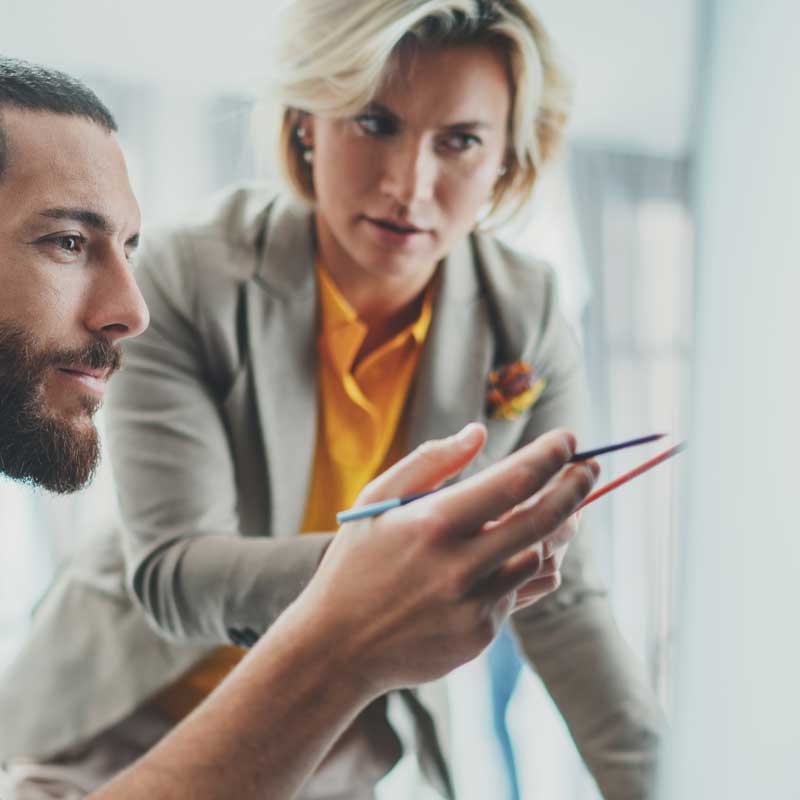 Business,Startup,Concept.young,Man,Working,Together,With,Partner,In,Modern