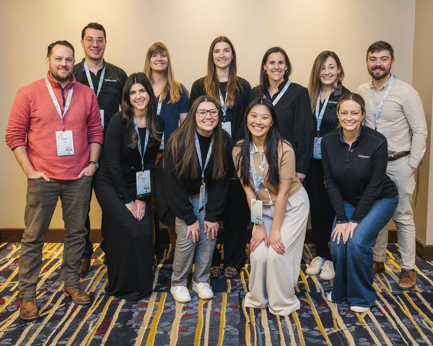 Employees from our Atlantic region take time from a meeting to pose for a photo together.