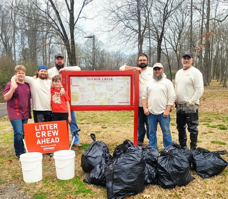 Our family members helping keep their communities clean!