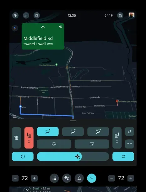 Screen air dashboard