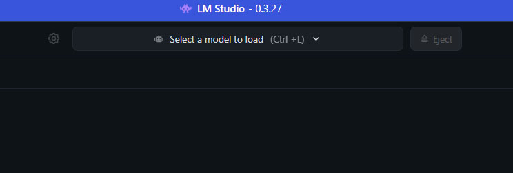 lm studio screenshot with llm selection dropdown