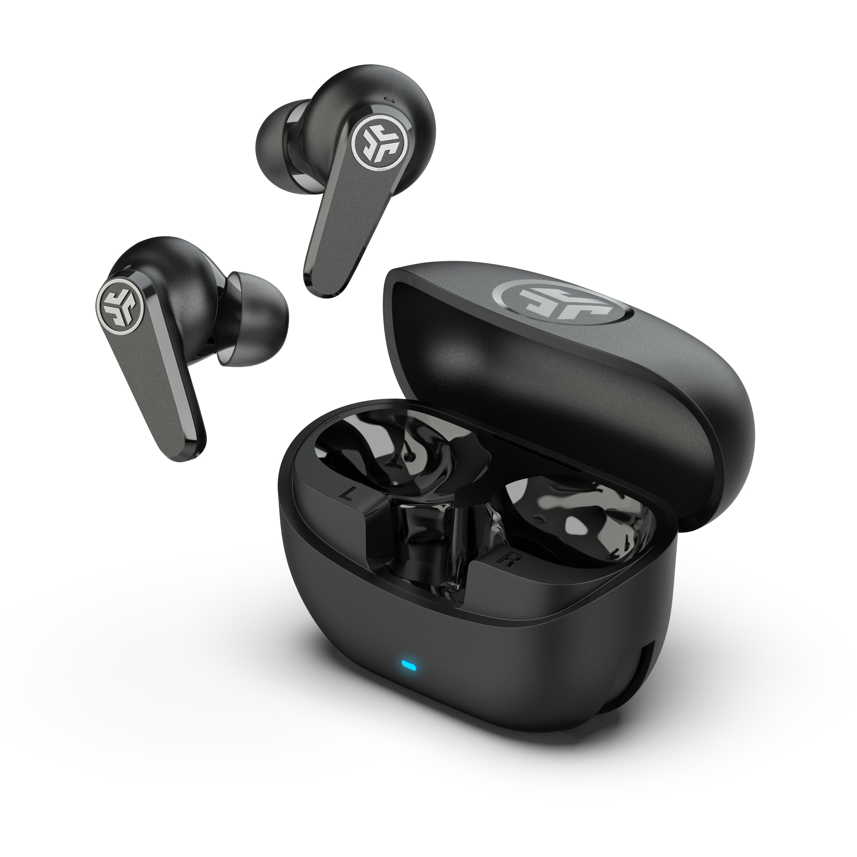 Go Pods ANC True Wireless Earbuds Black Earbuds and Case