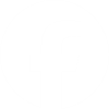Facebook logo - white circle on transparent background