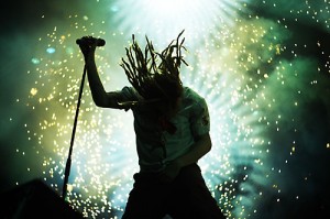 in flames in flames