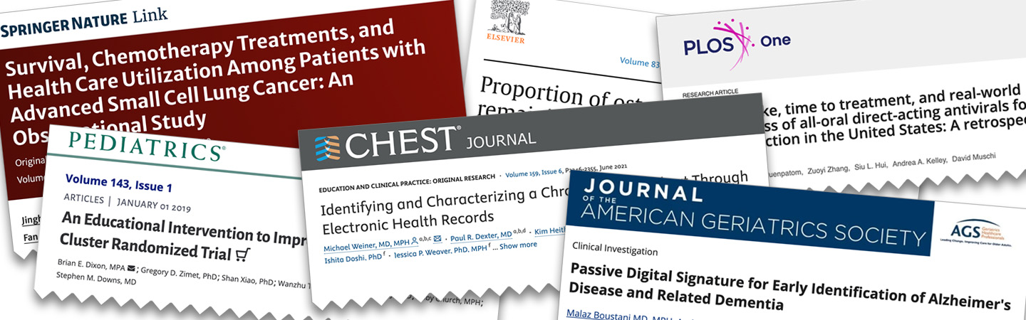 collage of peer-reviewed journal papers