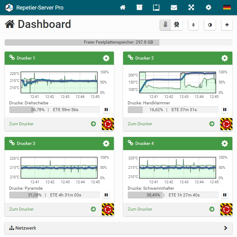 Multi-Drucker Support