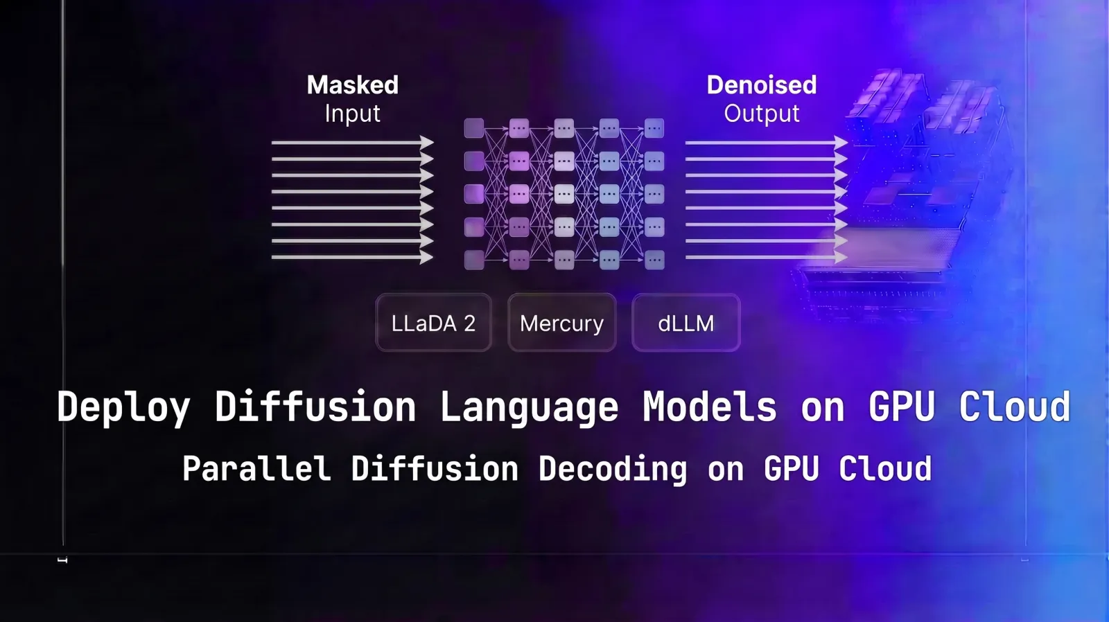 Deploy Diffusion Language Models on GPU Cloud: LLaDA 2, Mercury, and dLLM Production Setup Guide (2026)