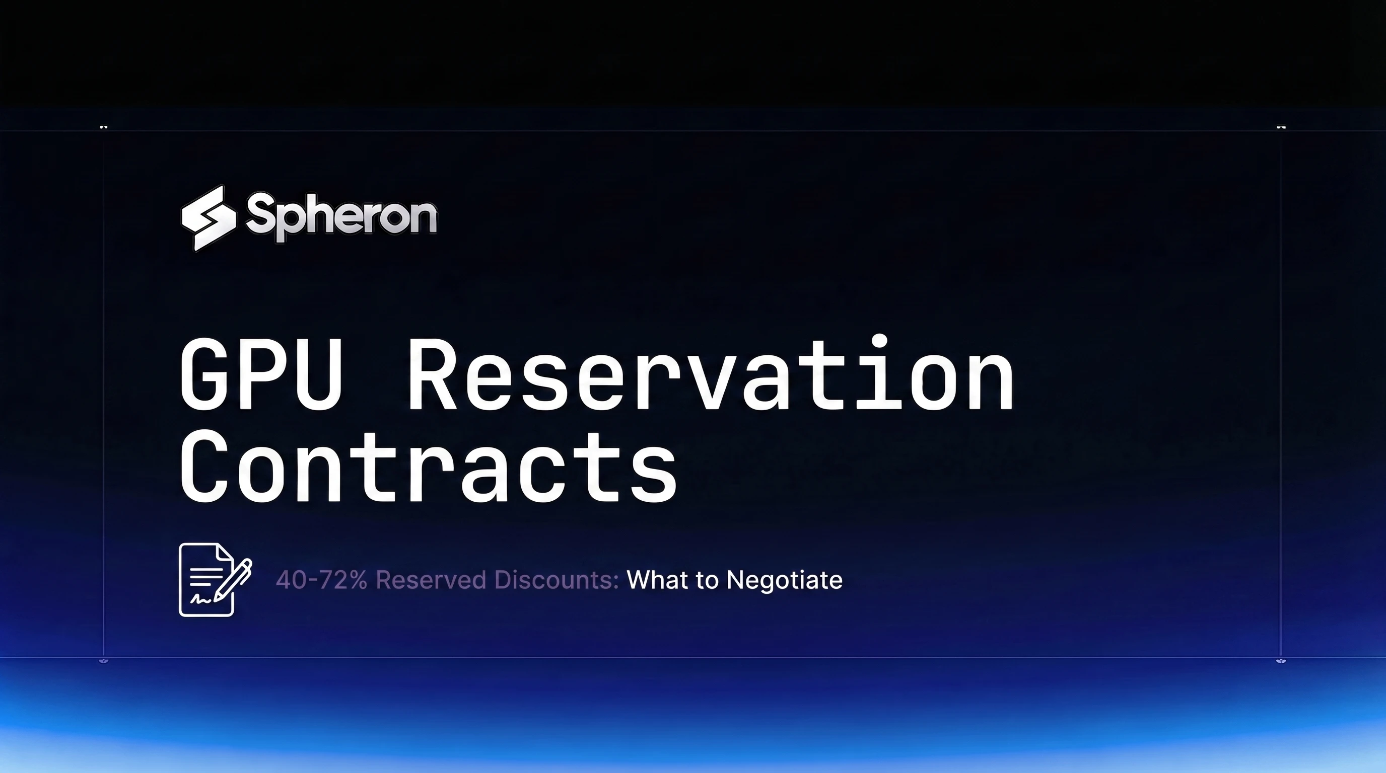 GPU Cluster Reservation Contracts: How to Negotiate in 2026
