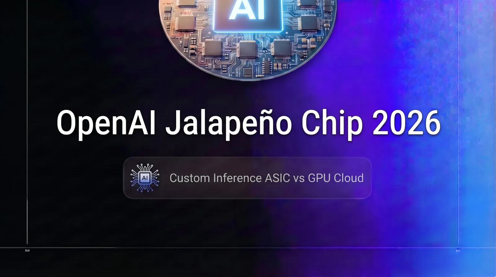 OpenAI Jalapeño Chip Explained: What OpenAI's First Custom Inference ASIC Means for GPU Cloud (2026)