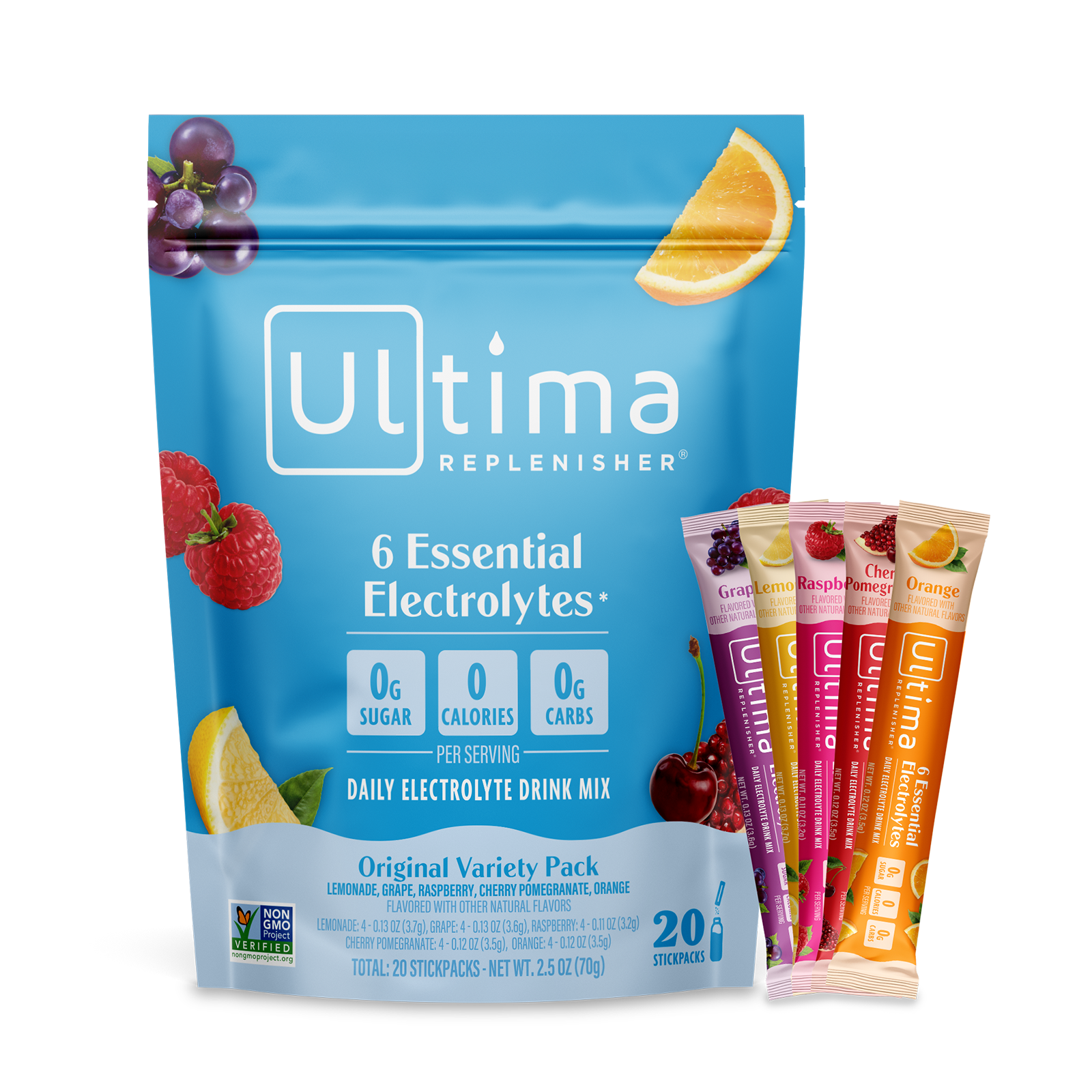 Ultima Replenisher Variety Pack electrolyte hydration powder