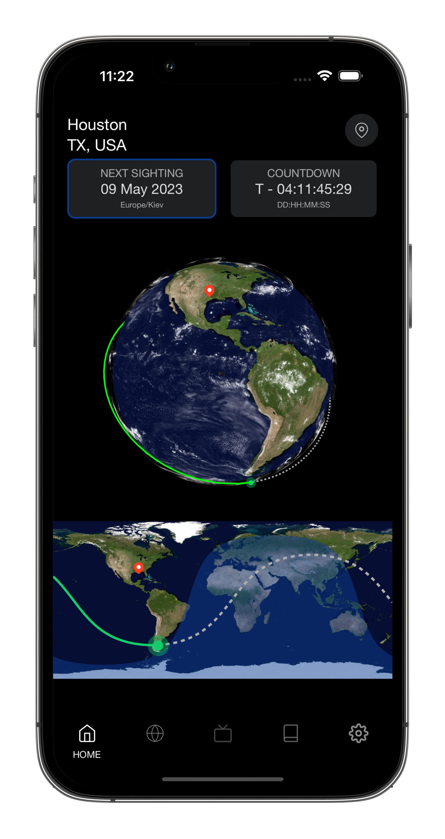 NASA Spot Station App Screenshot