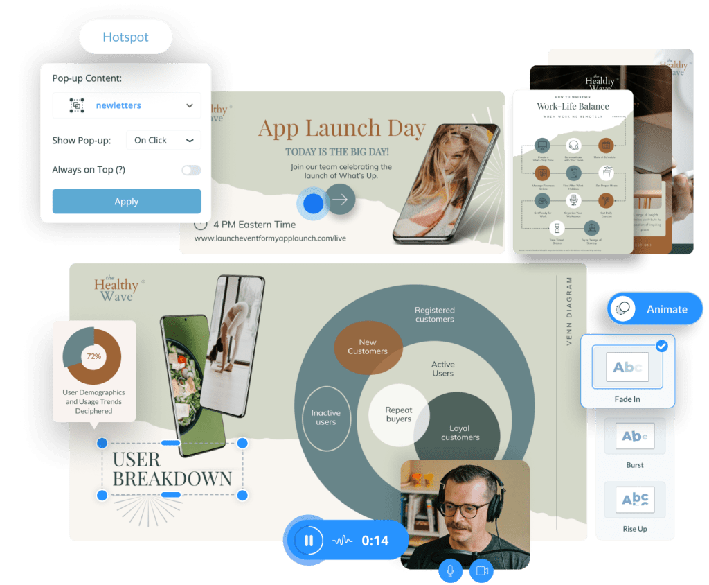 Immerse your audience in interactive content