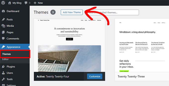 Lägg till nytt tema för WordPress Lägg till nytt tema för WordPress