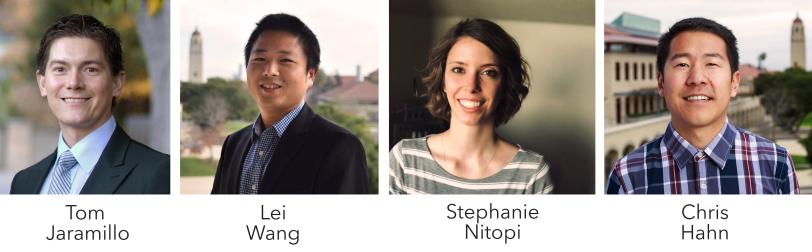 Photos of the four SUNCAT researchers